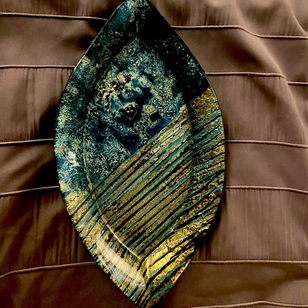 Absolutely beautiful glass catch all tray